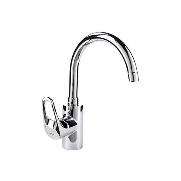 Picture of Value Milano High Washbasin Mixer with Circular Swivel Spout Chrome